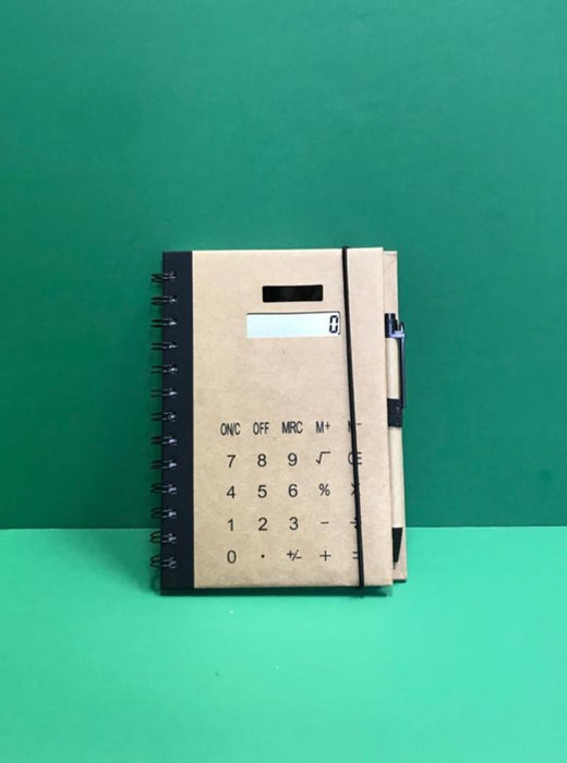 Cuaderno con calculadora integrada
