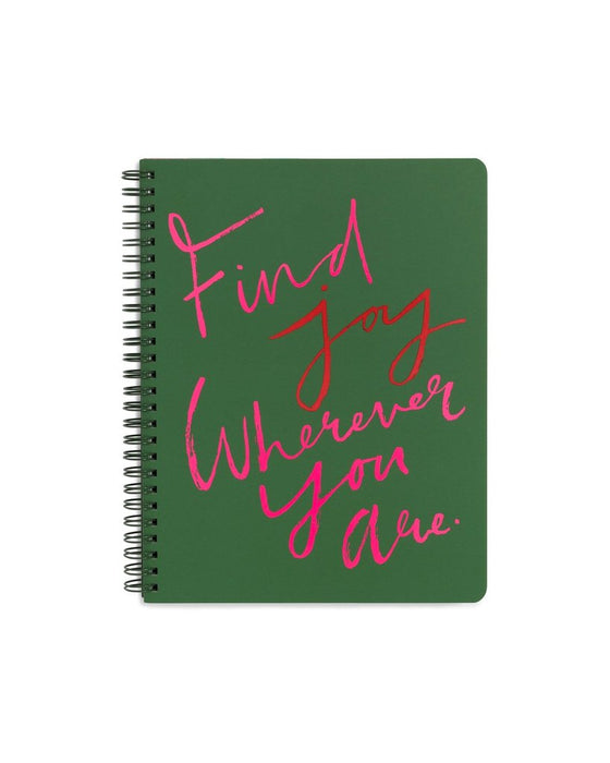 Mini cuaderno "Find Joy Wherever You Are"