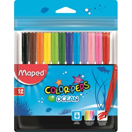 Paquete de marcadores multi-color COLORPEPS Ocean (12x)